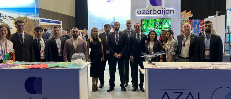 BHT participating in the International Mediterranean Tourism Market (IMTM) 2024 exhibition, promoting Azerbaijan’s tourism and partnerships.