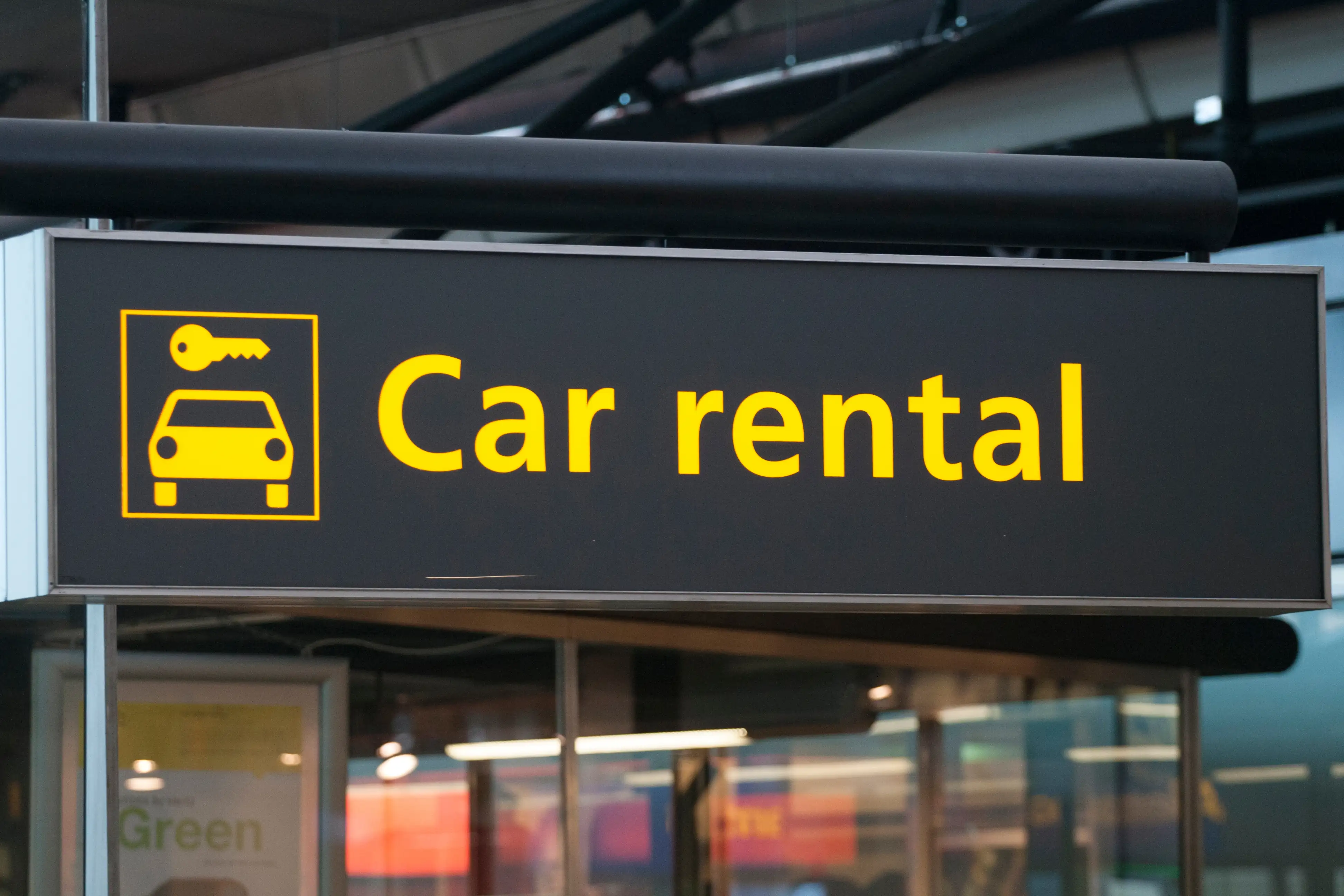 Car rental services at Heydar Aliyev International Airport.