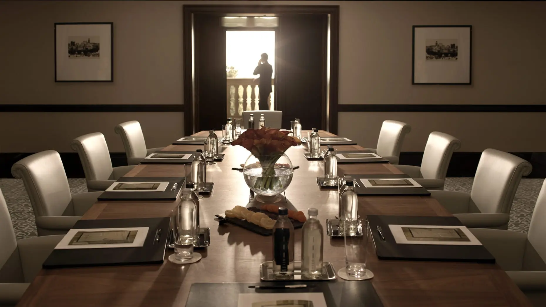 Highly sophisticated Humayun meeting room at Four Seasons Hotel Baku.